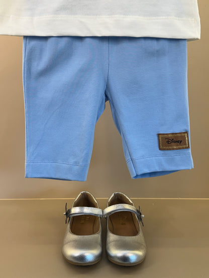 Conjunto Blusa Minnie Strass Paris e Shorts Legging Azul - Animê