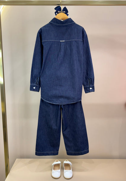 Conjunto Infantil Camisa e Calça Jeans & Cristais - Pituchinhus