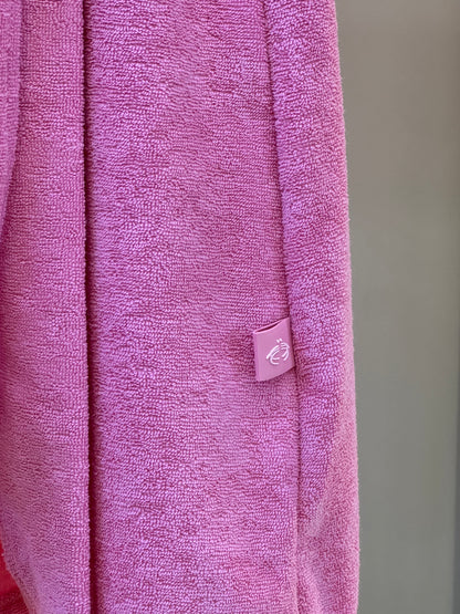 Roupão Infantil Amarração Rosa Claro - Siri Kids
