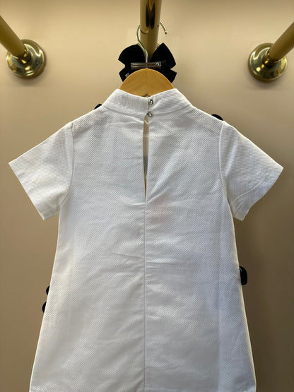Vestido Infantil Jumper Piquet Sofia Flores - Um Mais Um