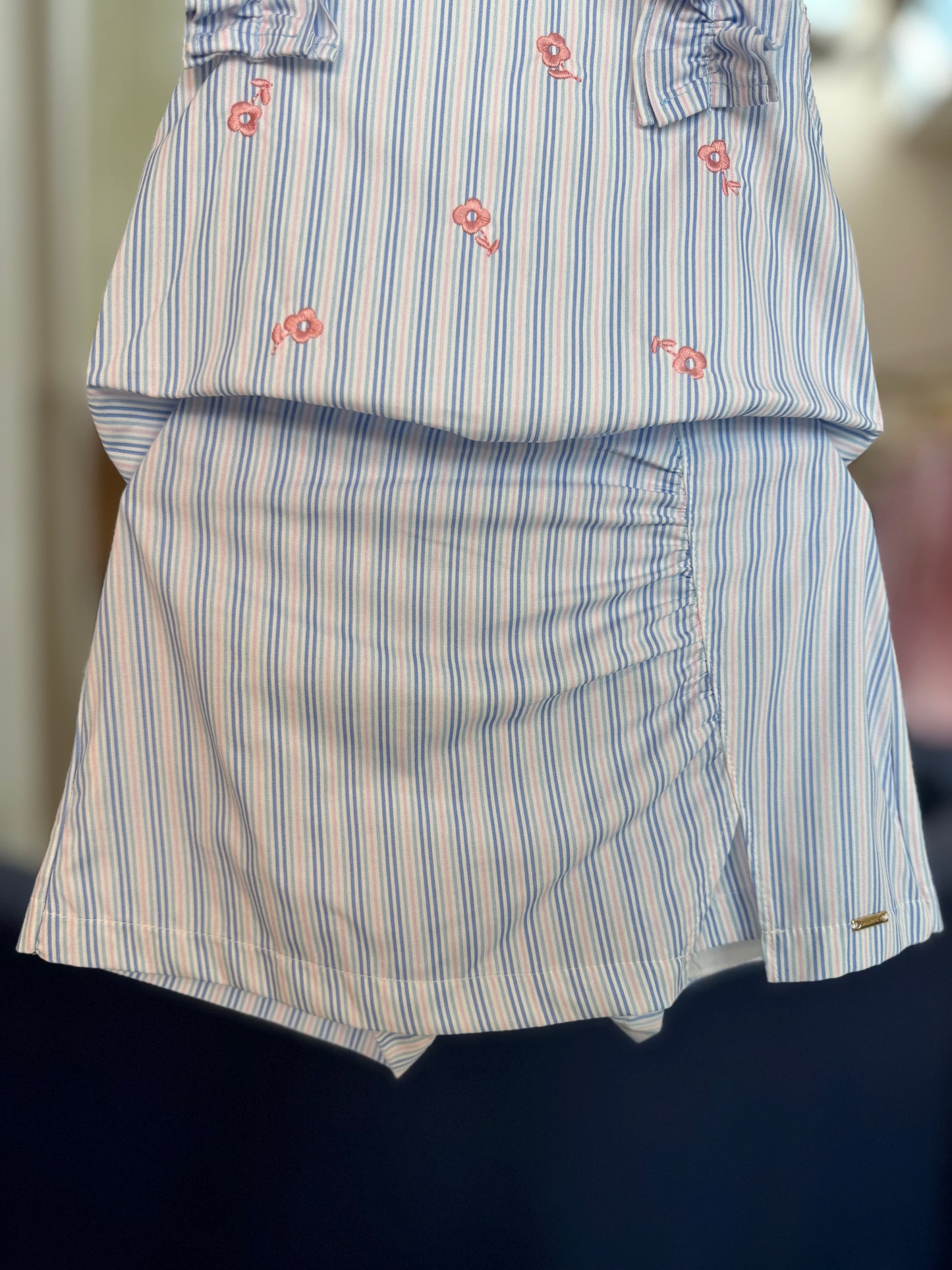 Conjunto Infantil Clássico de Algodão Bordado Azul - Charpey