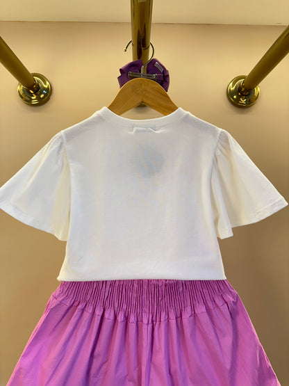 Conjunto Infantil La Dolce Vita e Saia Cós de Elástico Franzido - Momi