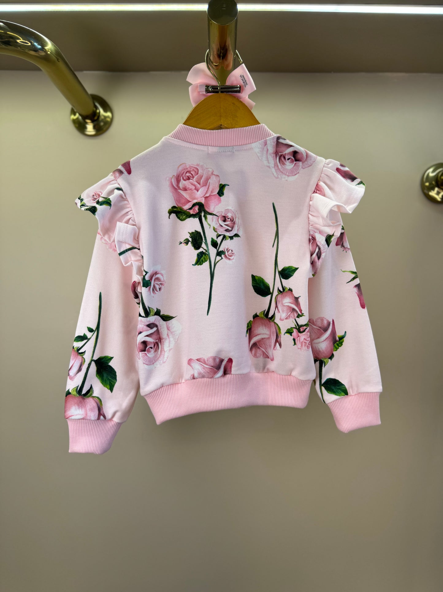 Casaco Infantil de Moletom Floral - Luluzinha