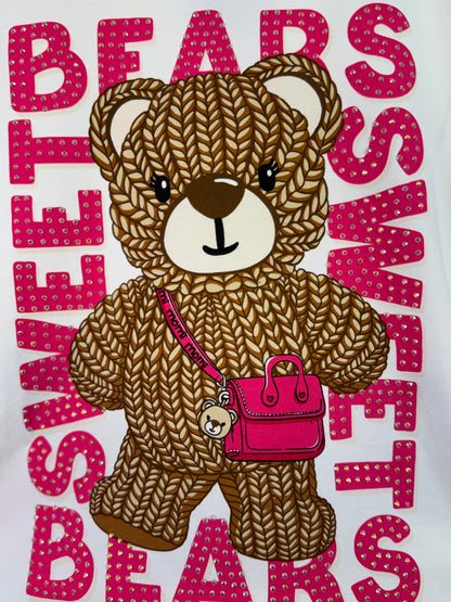 Conjunto Infantil Blusa Bears Sweets e Legging Estampa Bears - Momi