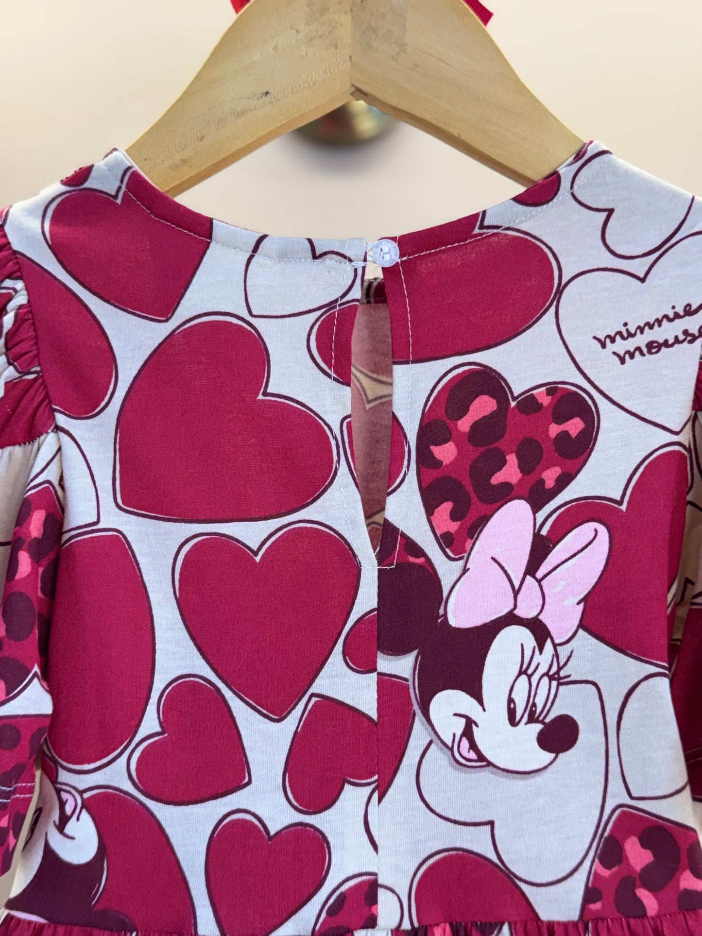 Vestido Infantil Minnie Mouse Hearts - Animê Petite