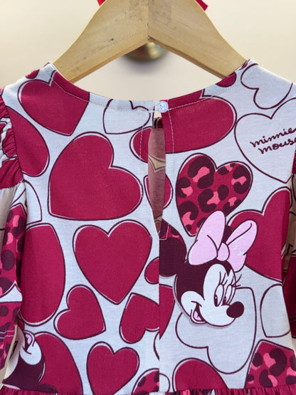 Vestido Infantil Minnie Mouse Hearts - Animê Petite