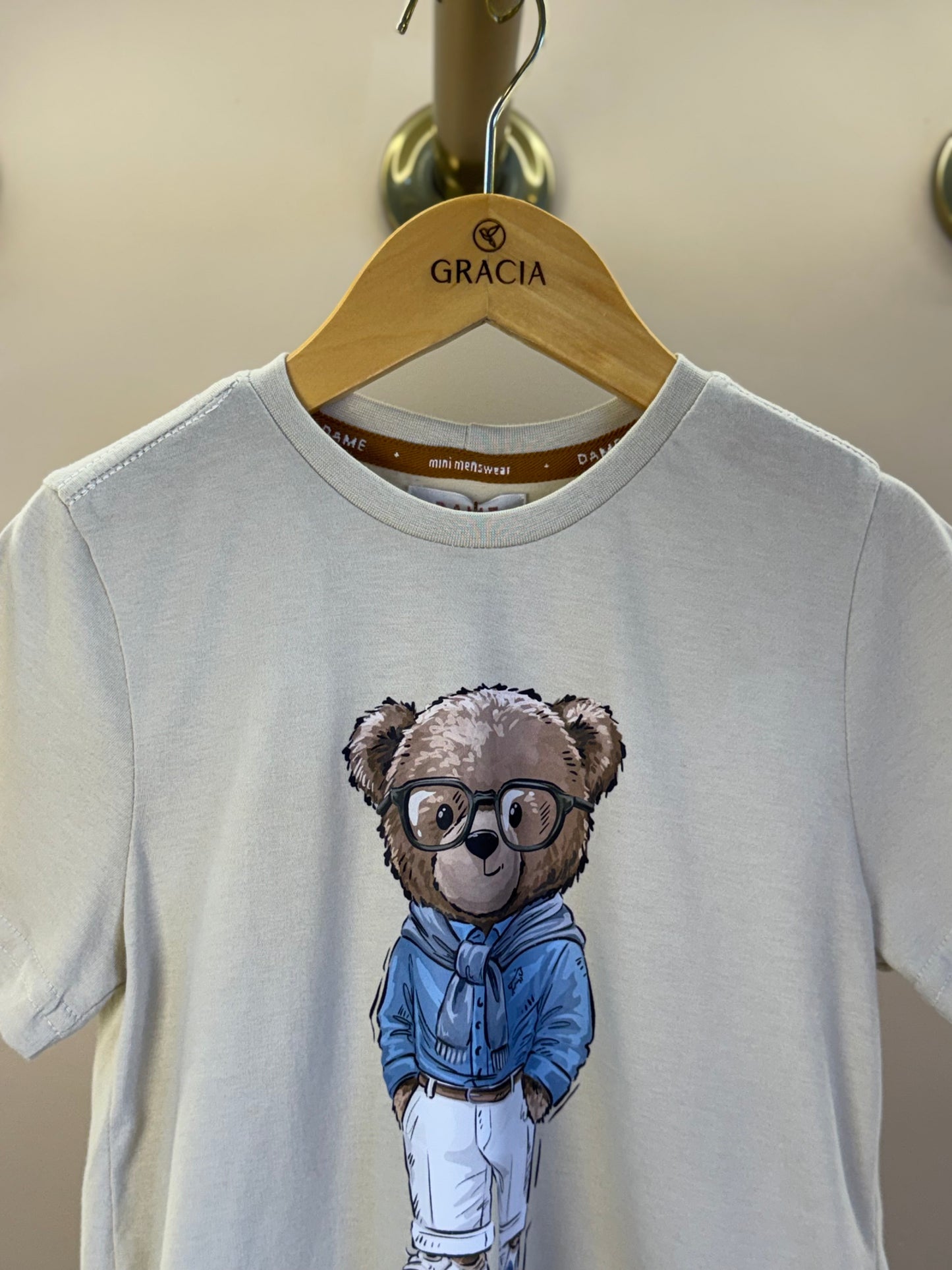 Camiseta Infantil Algodão Teddy Faria Linho - Dame