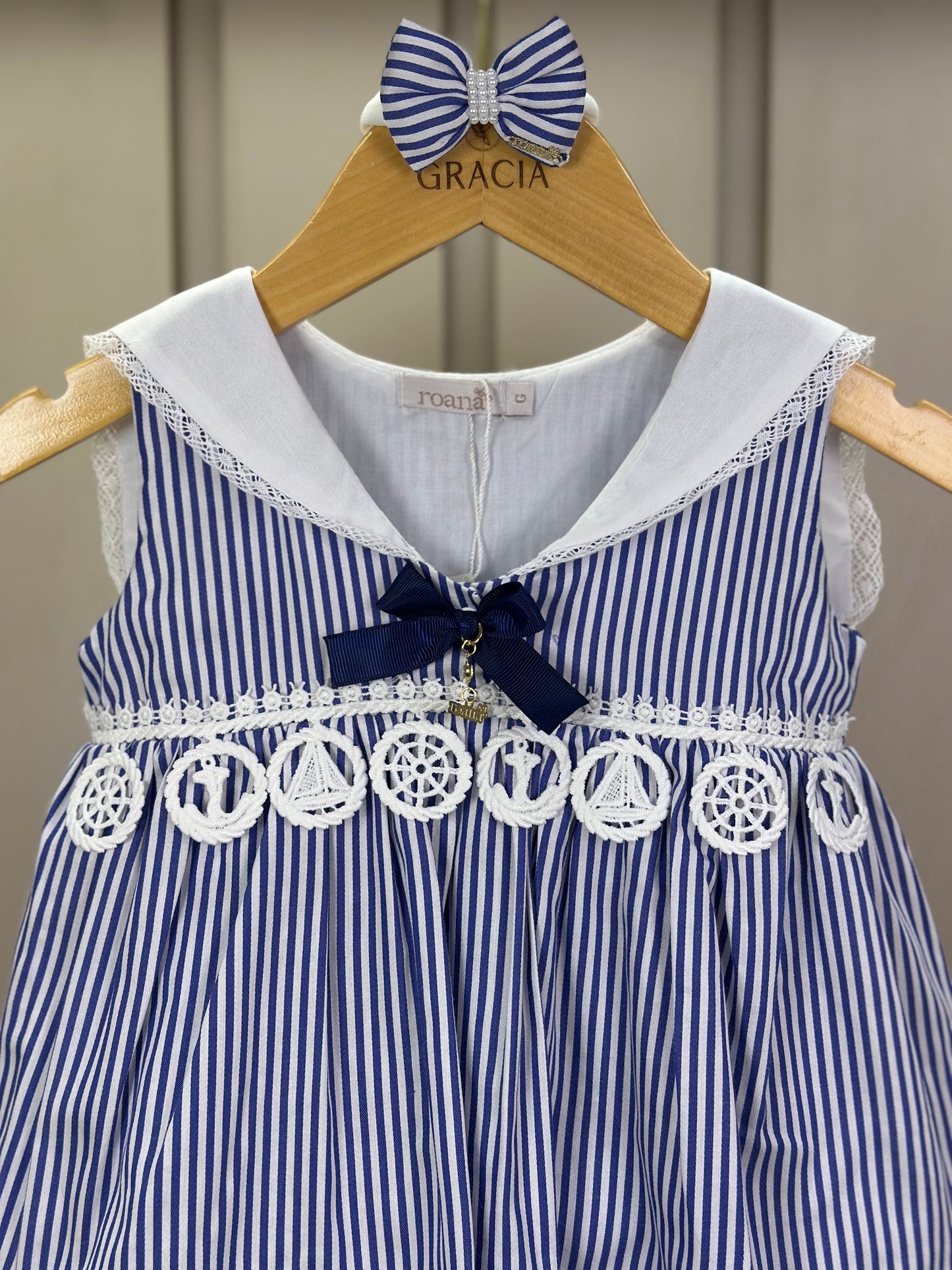 Pimpão Bebê Marinheira Lacinhos e Aplicações - Roana
