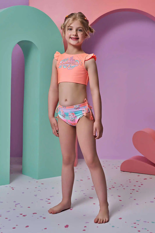 Biquíni Infantil Cropped Laranjinha - Infanti - Pré Venda