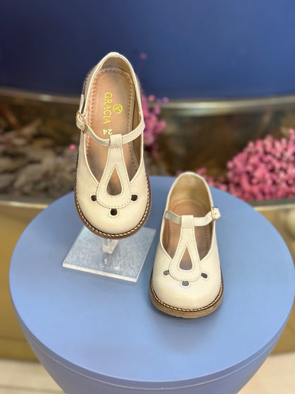 Sapato Infantil Rebeca Off White - Gracia