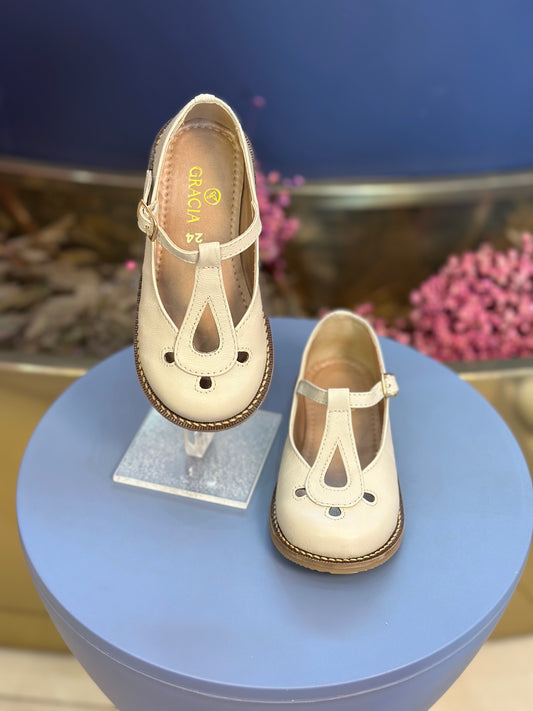 Sapato Infantil Rebeca Off White - Gracia