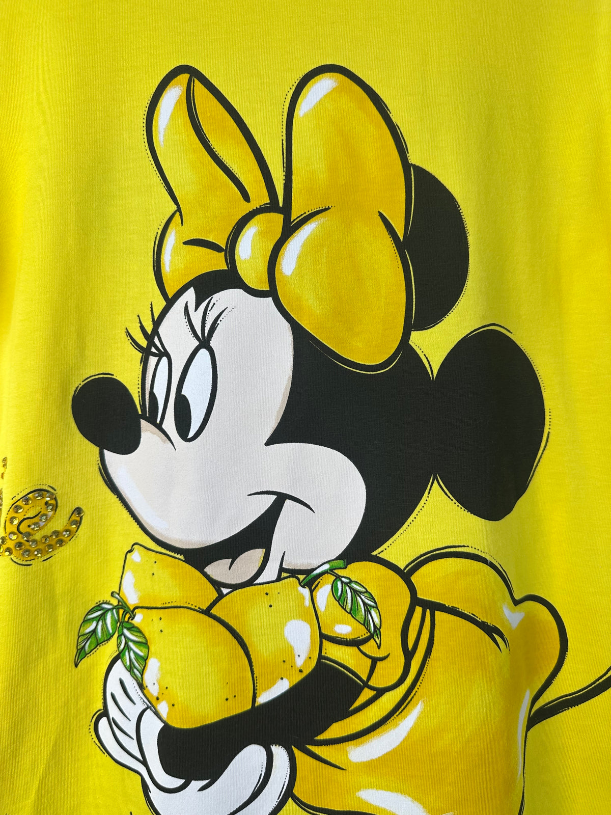 Vestido Infantil Disney Amarelo Mickey e Minnie Limões - Animê