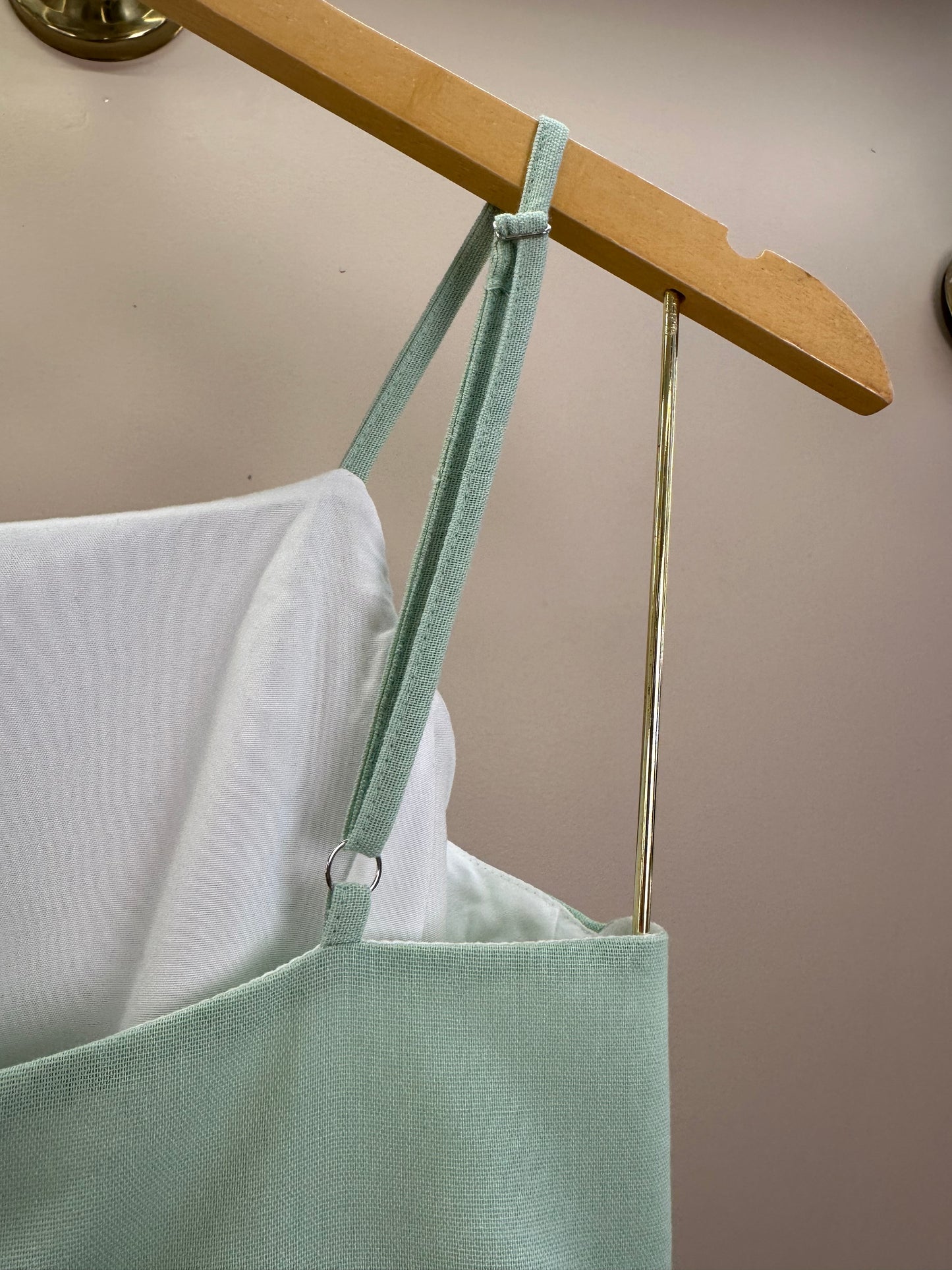 Vestido Teen Com Alças Finas e Saia Evasê - Vanilla Cream