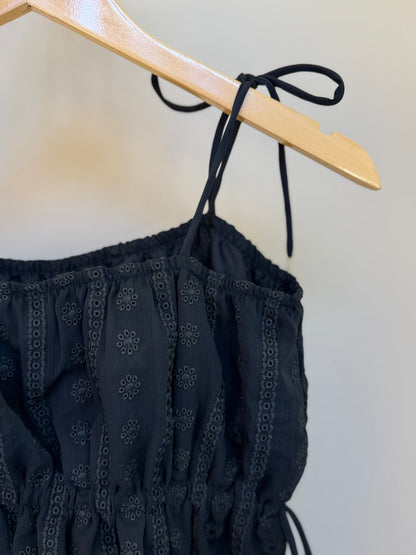 Blusa Teen Cropped Chiffon Bordado  - Two In