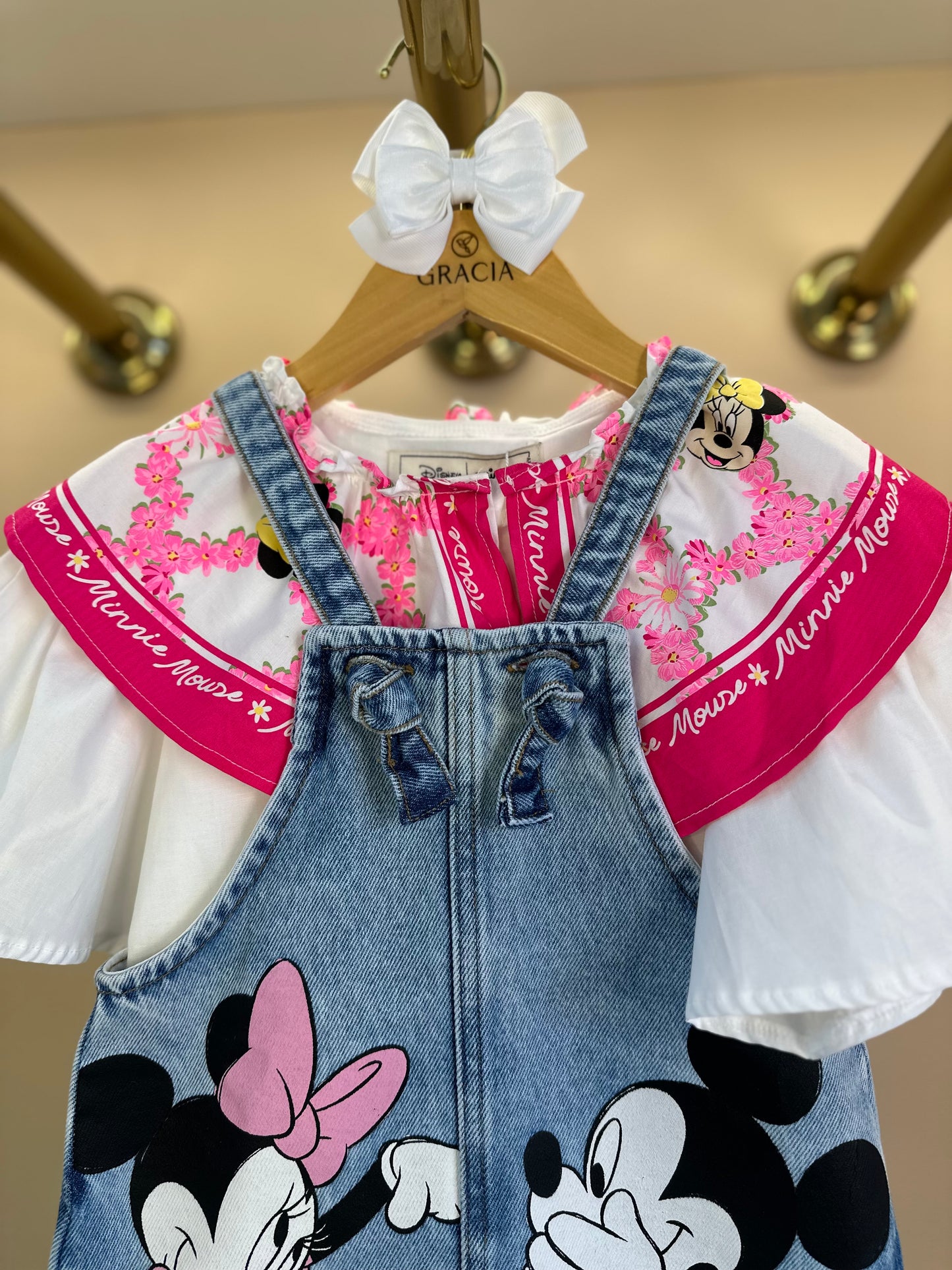Camisa Infantil Maxi Gola Minnie - Animê