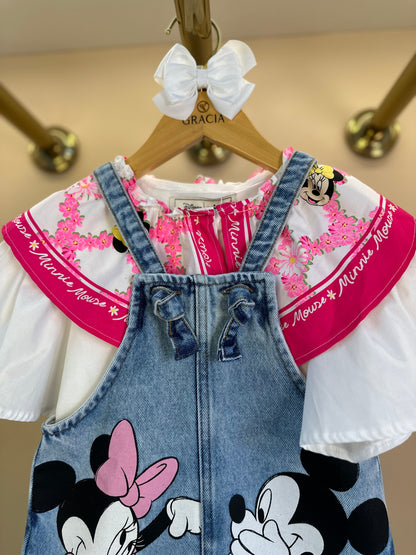 Camisa Infantil Maxi Gola Minnie - Animê