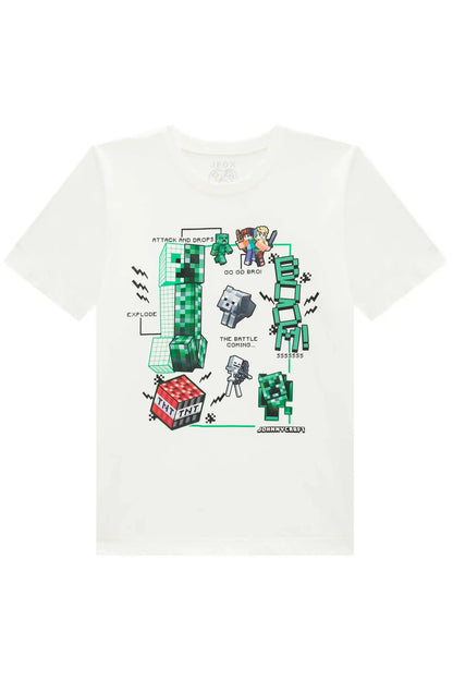 Camiseta Infantil Robô Craft - Little Johnny