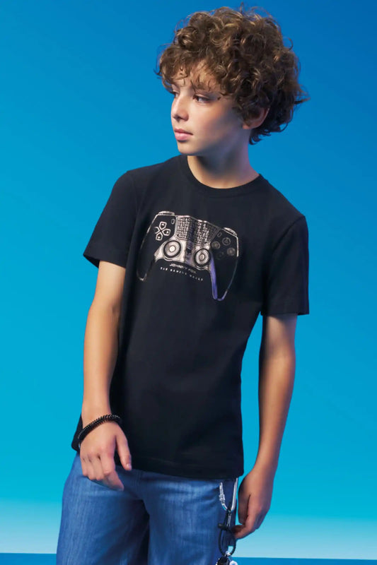Camiseta Infantil Game Control - Little Johnny