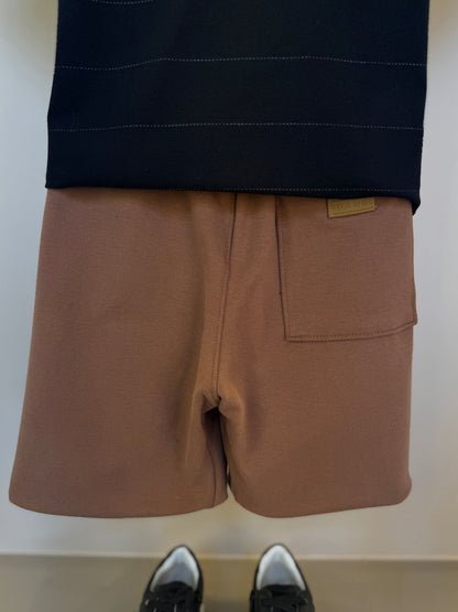 Bermuda Infantil Moletom Bolso Embutido Chocolate - Dame