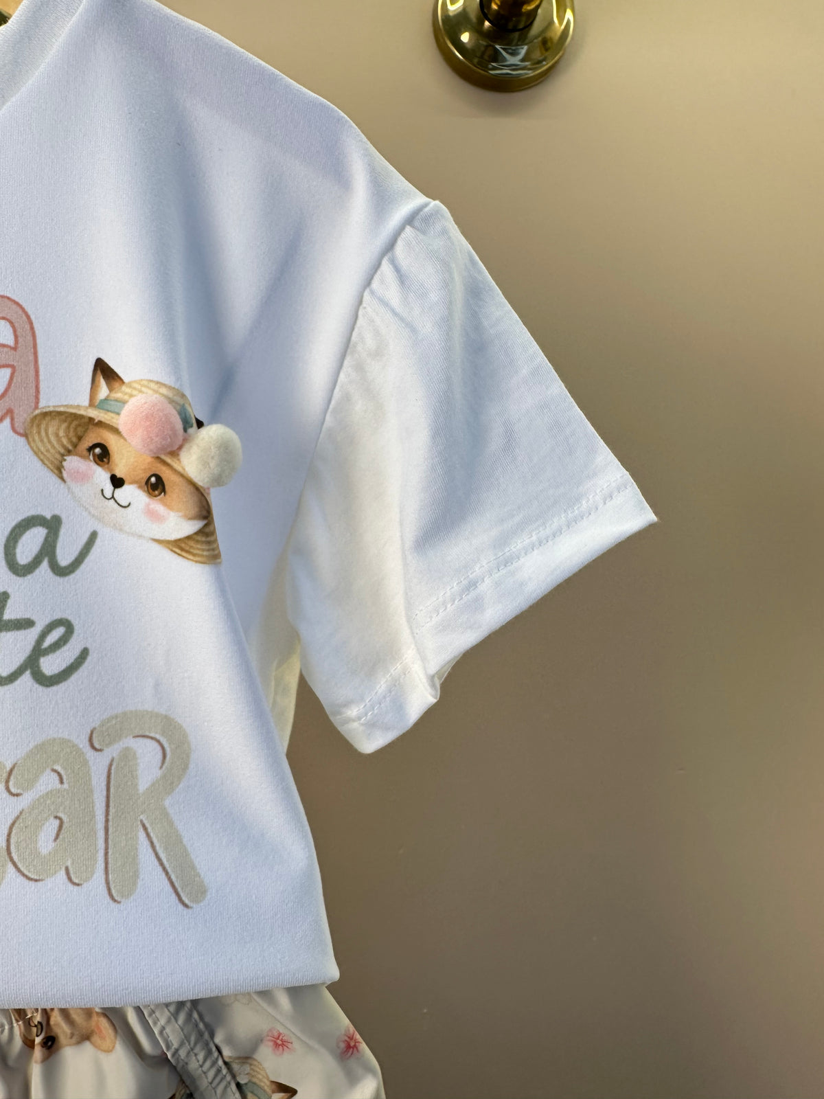 Conjunto Infantil Blusa e Shorts Estampa Ursinhas - Infanti