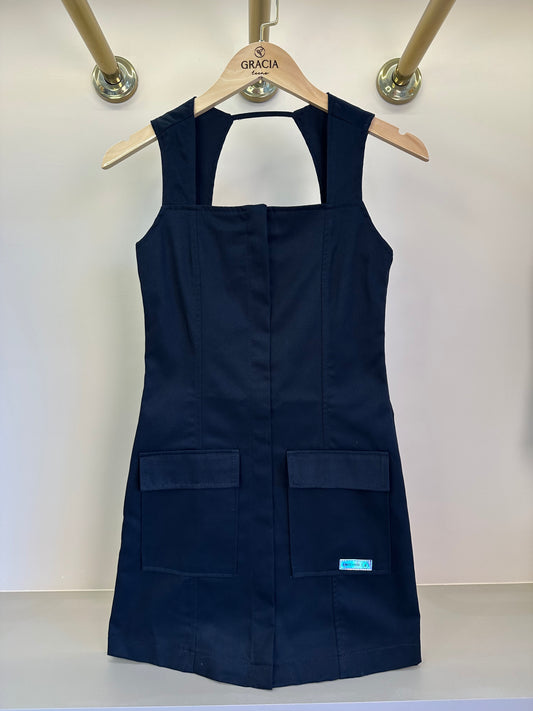Vestido Teen Bolsos Cargo Preto - Two In