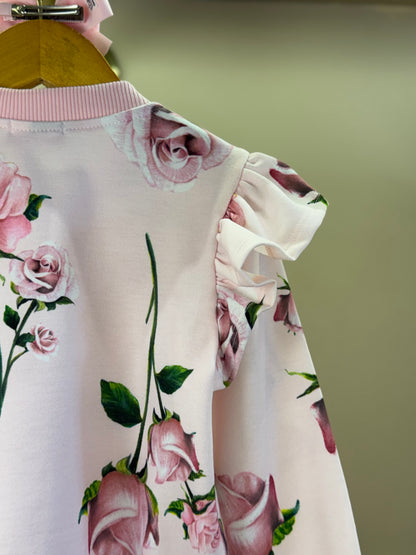 Casaco Infantil de Moletom Floral - Luluzinha