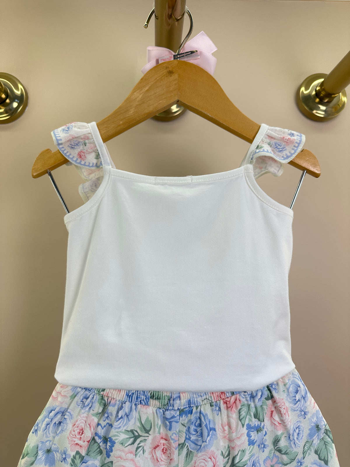Conjunto Infantil Blusa Ursinha Babadinhos e Shorts Estampa Florais - Petit Cherie