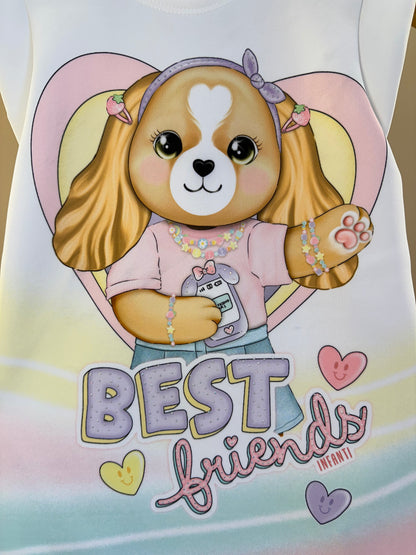 Vestido Infantil Dog Best Friend - Infanti