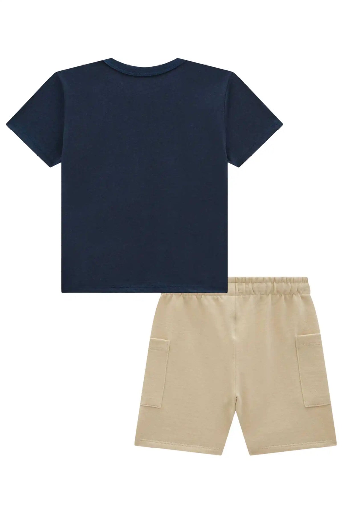 Conjunto Infantil Camiseta With Fox e Bermuda - Little Johnny