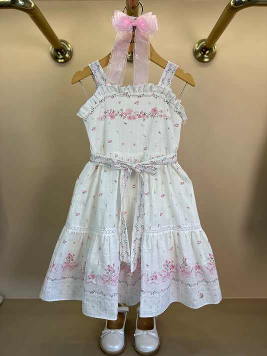 Vestido Infantil Algodão Little Flowers - Petit Cherie