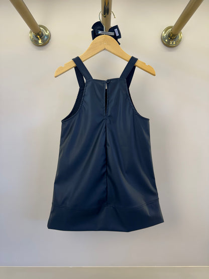Salopete Infantil Like Leather Preto - Gabriela Aquarela