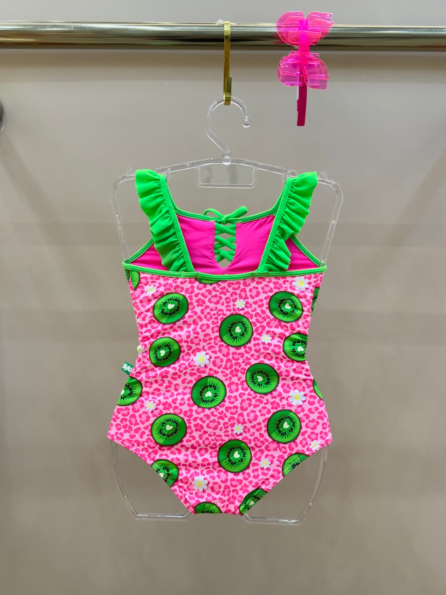 Maiô Infantil Inter Lana Aplic Est Kiwi - Siri Kids