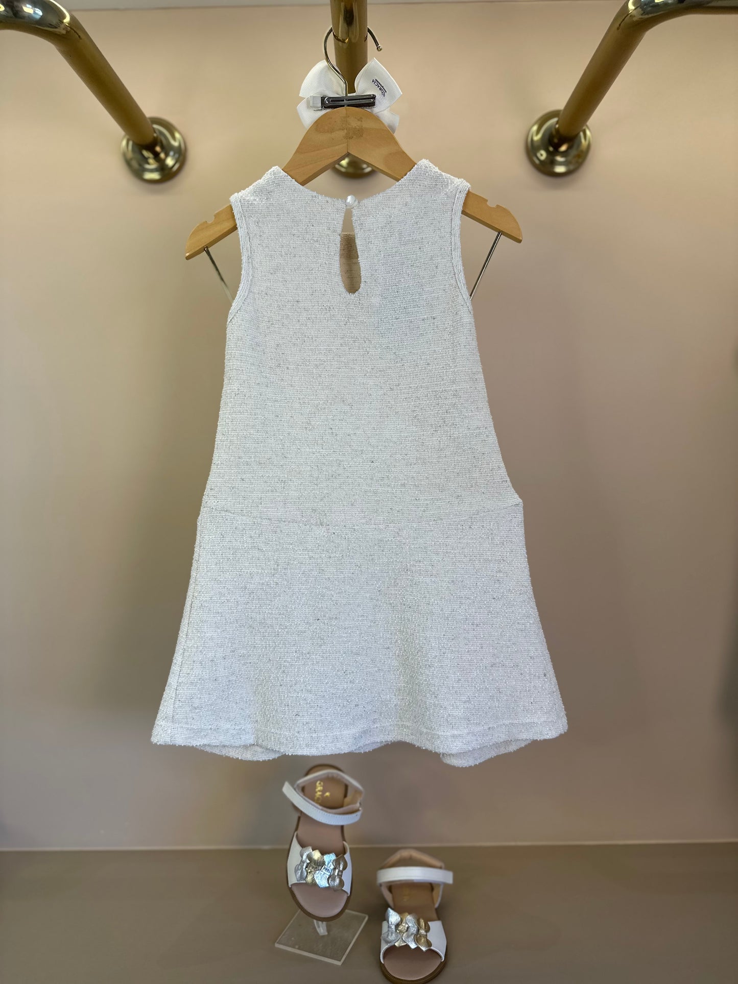 Vestido Infantil Jumper Tweed Leve de Algodão - Beabá