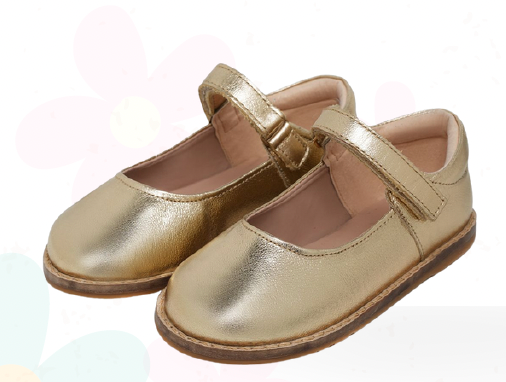 Sapatilha Infantil Mariah Retrô Dourada - Gracia