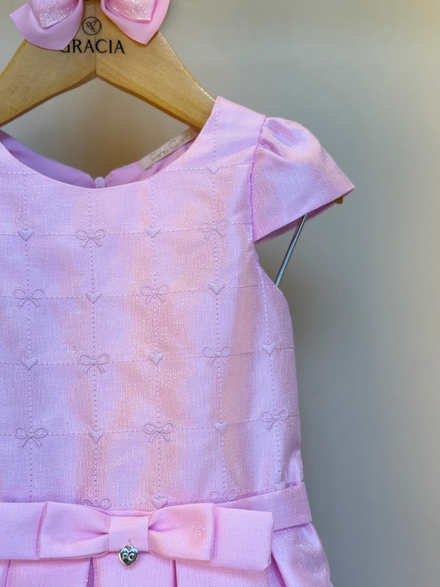 Vestido Infantil Rosa - Petit Cherie