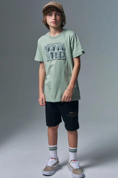 Bermuda Infantil Molevisco Urban Flow Preto - Little Johnny