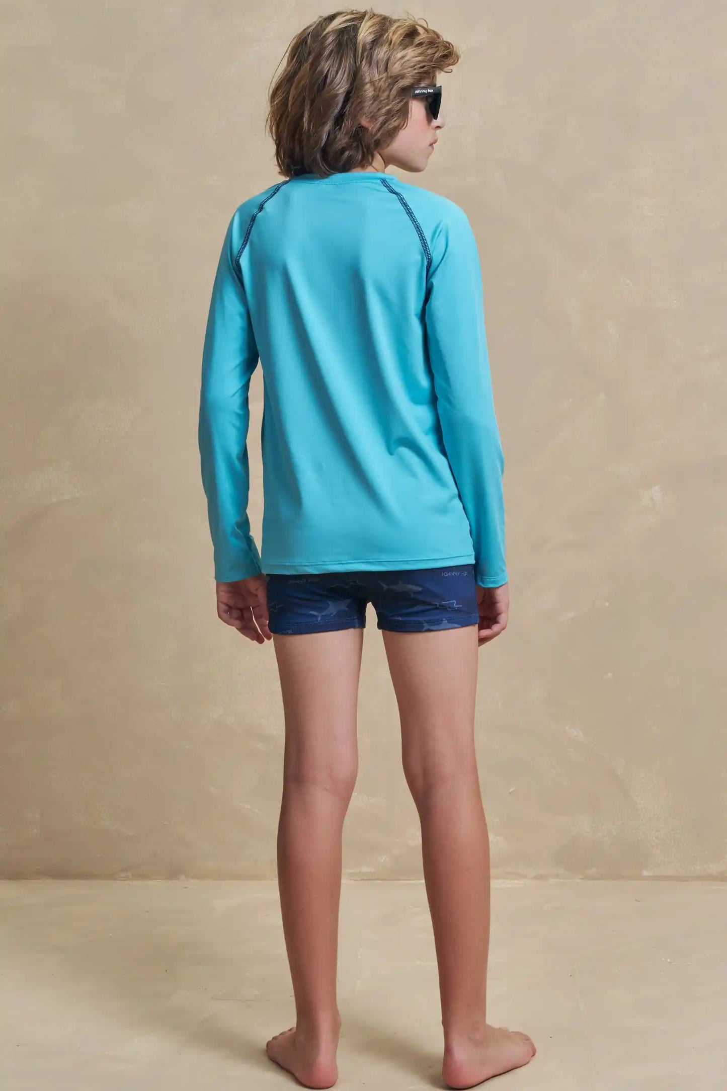 Conjunto Infantil Blusa Manga Longa Solar e Sunga Aquarius - Little Johnny