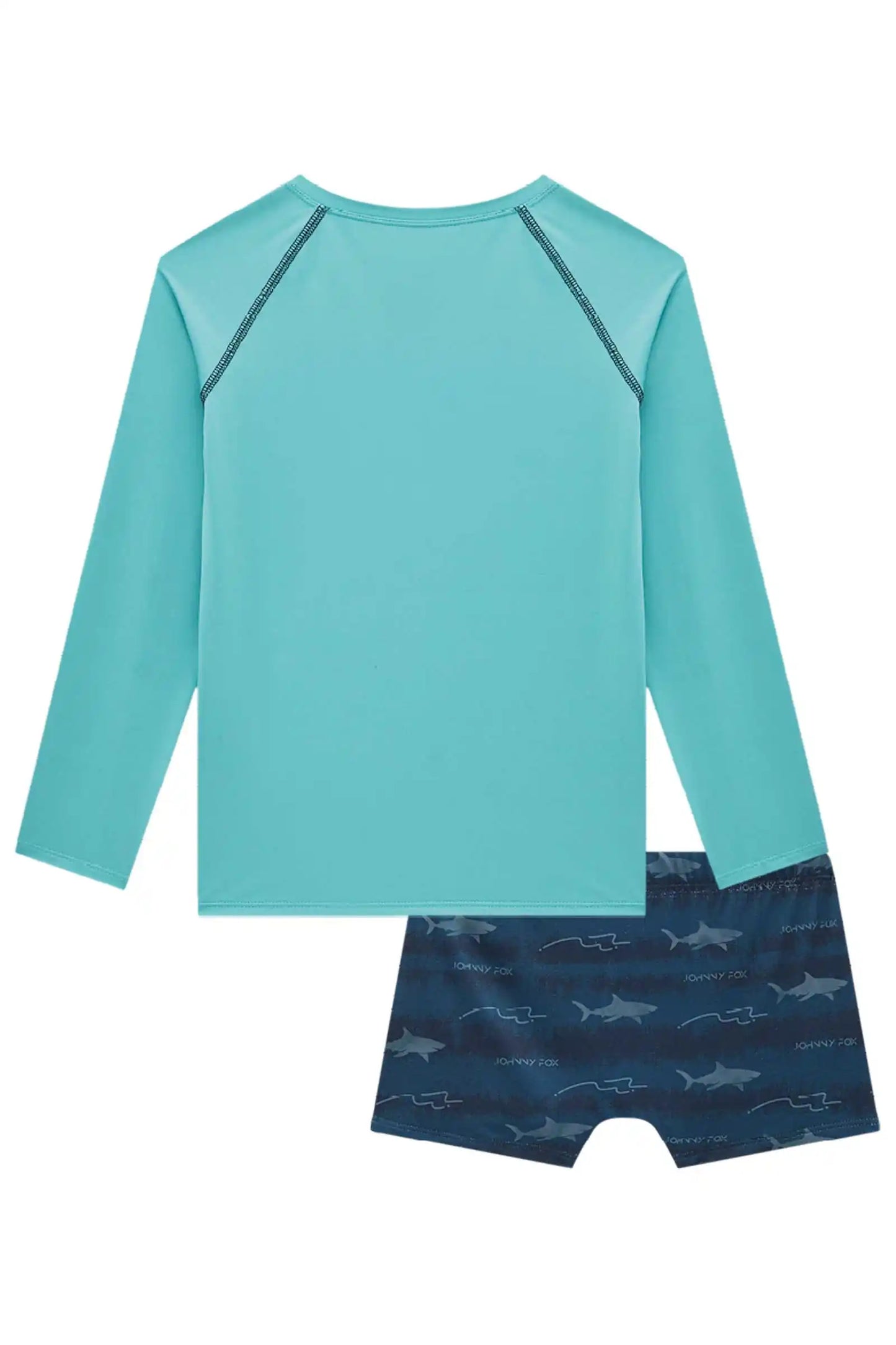 Conjunto Infantil Blusa Manga Longa Solar e Sunga Aquarius - Little Johnny
