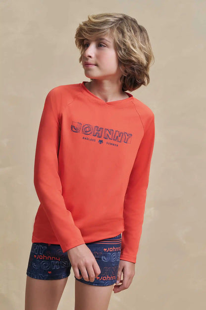 Conjunto Infantil Blusa Manga Longa Summer e Sunga Est. LJ - Little Johnny
