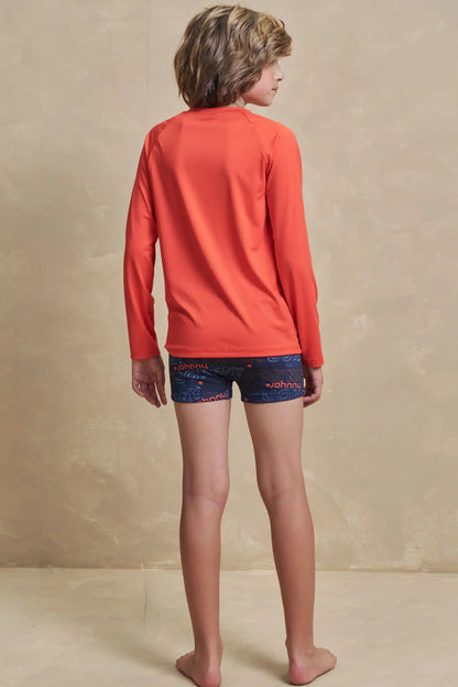 Conjunto Infantil Blusa Manga Longa Summer e Sunga Est. LJ - Little Johnny