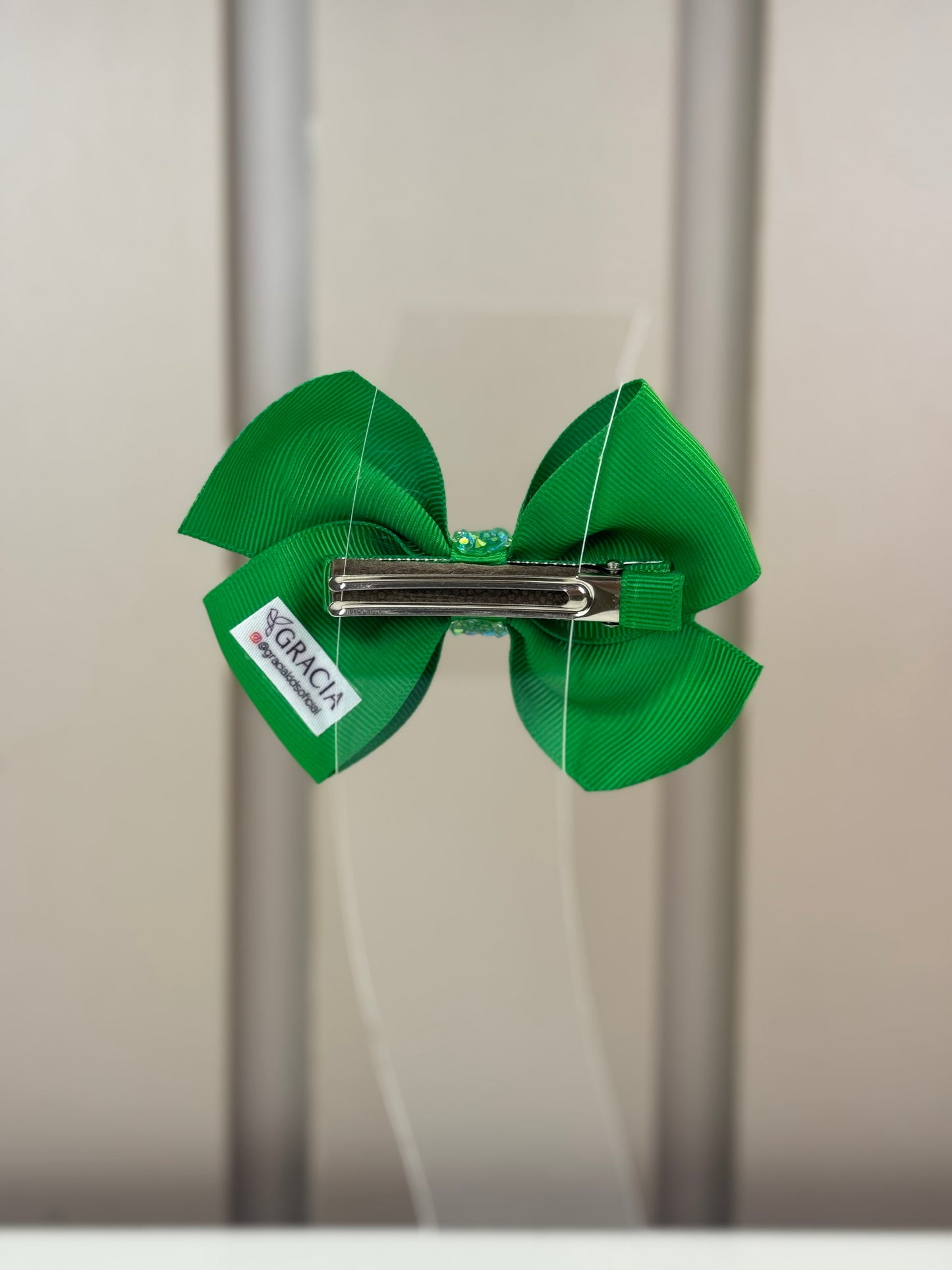 Laço Infantil Shine Verde Folha Tam M. - Gracia