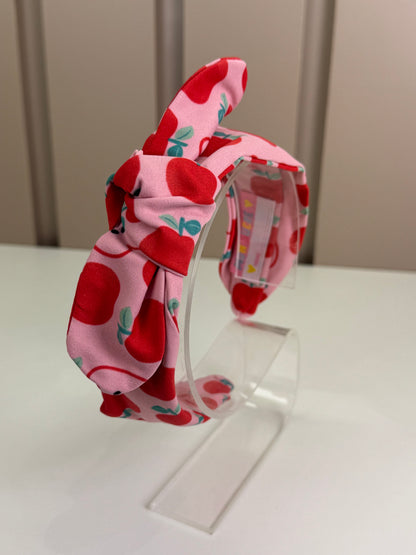 Tiara Infantil Verão Estampa Maçã - Mon Sucre
