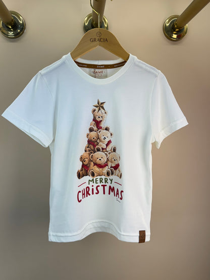 Camiseta Infantil Algodão Teddy Natal MC - Dame