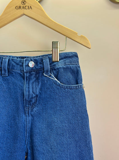 Calça infantil Wide Leg Jeans - Um Mais Um