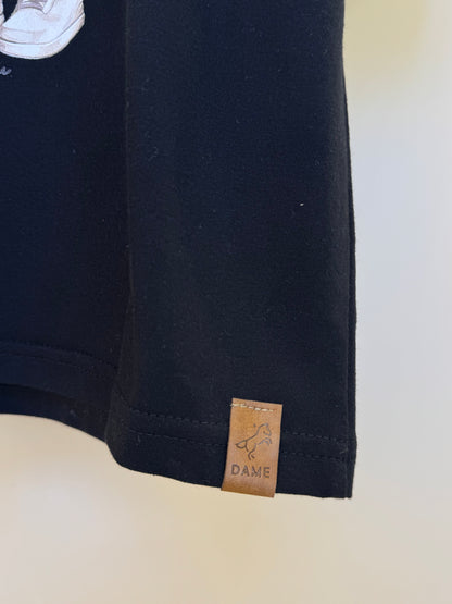 Camiseta Infantil Teddy Chapéu Panamá Preta - Dame