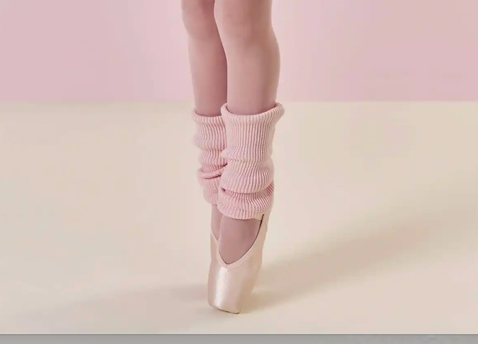 Polaina Infantil em Tricot Algodão Rosa Claro - Infanti
