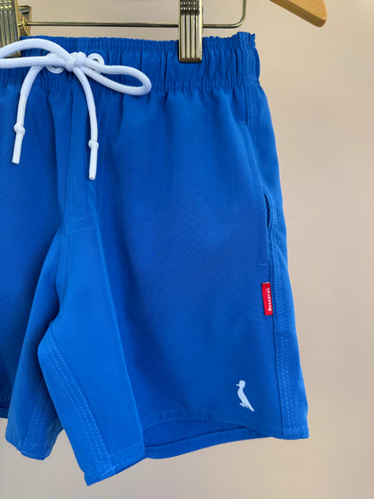 Shorts Infantil Praia Liso Basic Azul - Reserva Mini