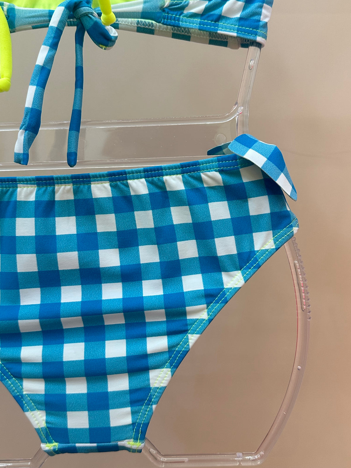 Biquíni Infantil Faixinha Amora Est Vichy Limão - Siri Kids