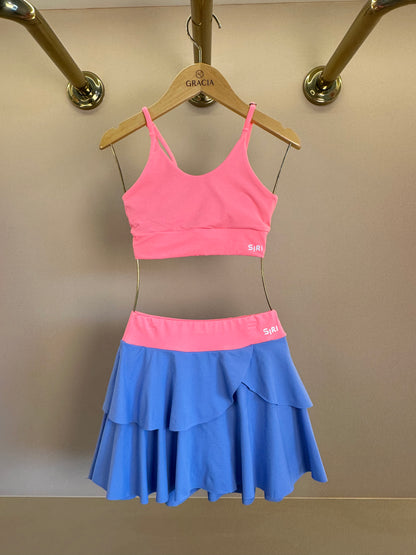Conjunto Infantil Top UV Sara Chloe e Saia Laila Chloe Dança