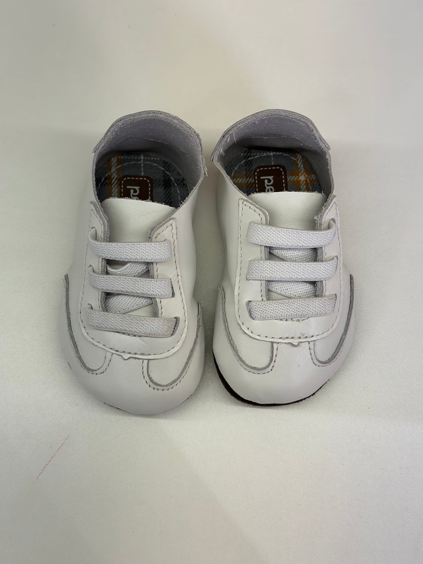 Sapato Bebê Couro Bola Branco - Petit Cheval